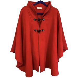 Vintage Lord & Taylor Cape Womens One Size Toggle Closure Acrylic USA 90s